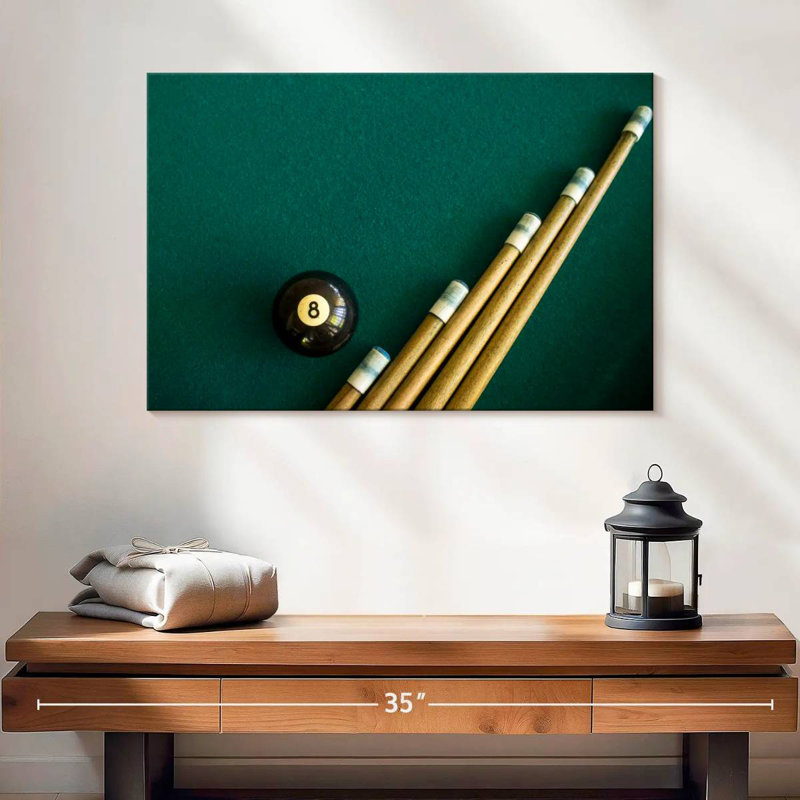 Senne Billiard Ball And Sticks, 20" H x 30" W