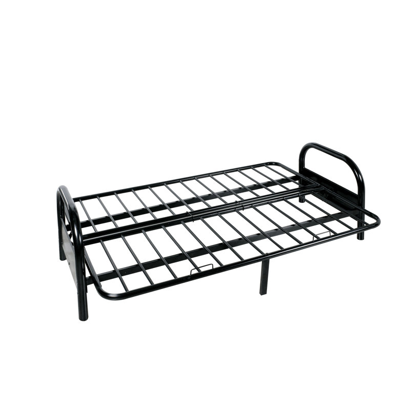 Structure de canapé réglable à finition noire (coussin non inclus)