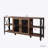 Ruvi Industrial Farmhouse TV Stand, Wood & Metal, Open Shelf, Living Room/Bedroom-1968393999