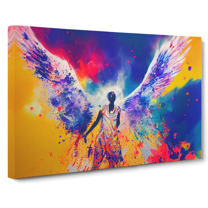 Angel Painted Vol.5 Abstract - Wrapped Canvas, 40cm H x 60cm W x 3cm D