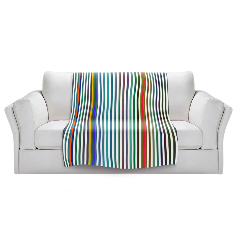 Hand Woven Throw Blanket, 68" W x 80" L