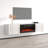 Frobiorn 31.5" Modern TV Stand with Electric Fireplace, High Gloss Finish, Wall-Mounted-1652469417