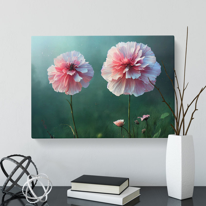 Beauteous Carnation Flowers - Wrapped Canvas, 35cm H x 50cm W x 3cm D