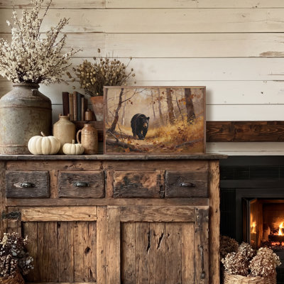 Ours dans les bois d'automne
