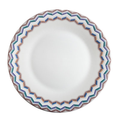 Missoni Dinner Plate  Zig Zag Jarris 156 Set 2 Pcs. Diam. 10.75"