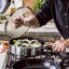 Classic Stainless Steel Covered Skillet - 26cm