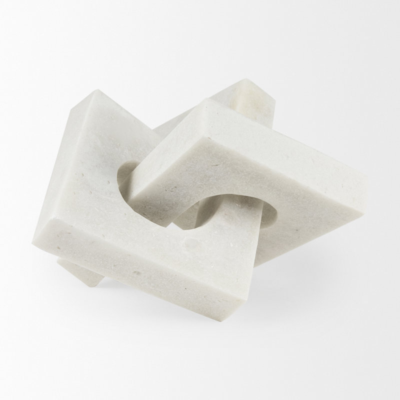 Sculpture Arvis, Blanc, H 8 po x l 12 po x P 12 po