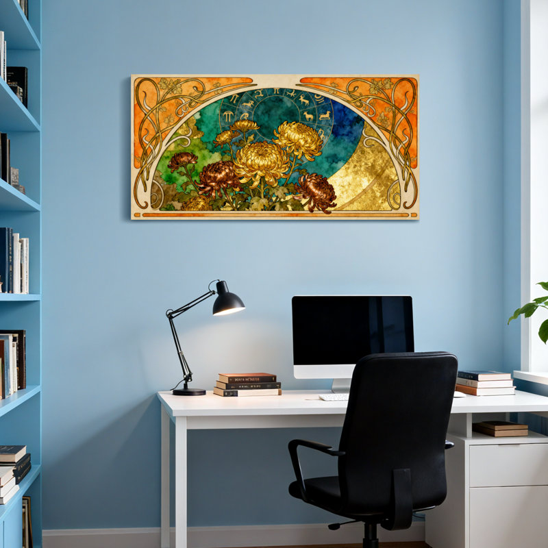 Impression sur toile Fashion Art Nouveau, H 20 po x l 40 po