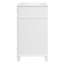 Meuble-lavabo de salle de bain avec lavabo en céramique, armoire de rangement en bois massif avec portes à fermeture douce, style rétro