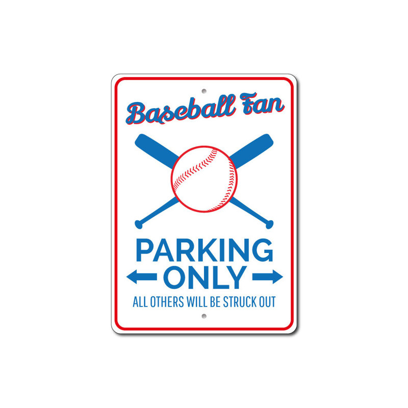 Plaque de baseball en aluminium, H 12 po x l 18 po x P 0,06 po
