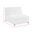 Fauteuil modulaire sans accoudoirs Tabor - oléfine beige