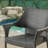 GREY PE WICKER STACKING ARMCHAIR,3PCS