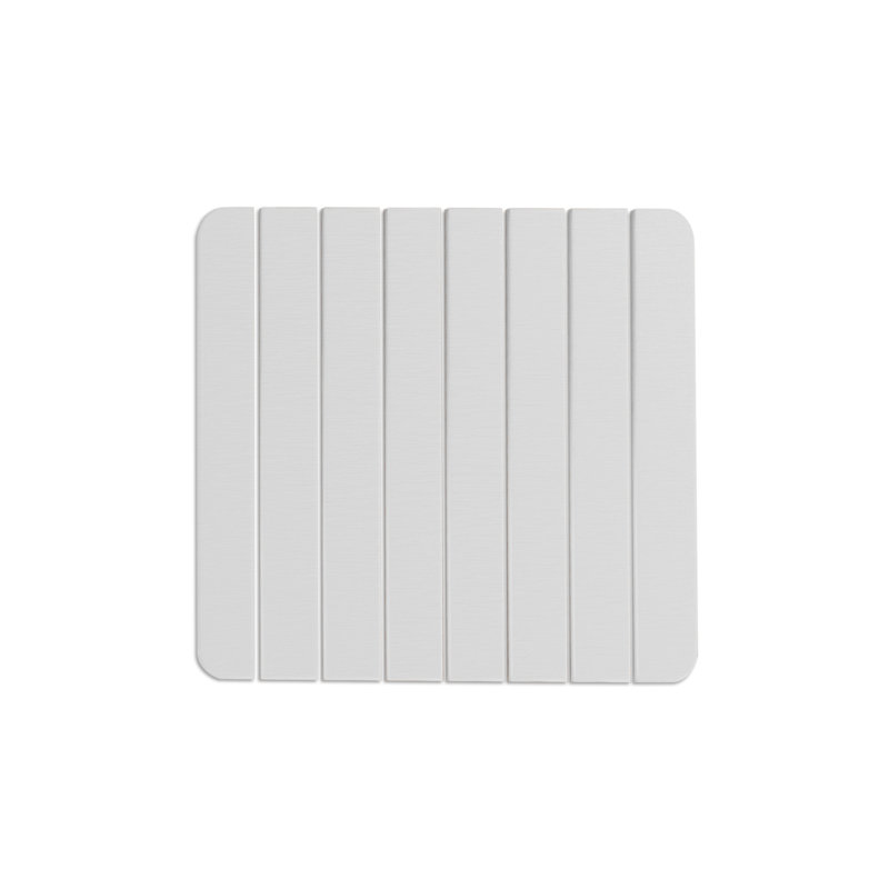 Tapis de cuisine Dianeli, Rectangle 1 pi x 1 pi 4 po, Blanc / Blanc