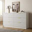 Ensemble de chambre à coucher 3 pièces, commode 6 tiroirs et ensemble de table de chevet 2 pièces-863544267