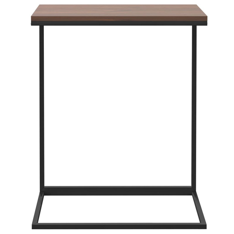Guilbelopez Frame End Table, Black, Brown
