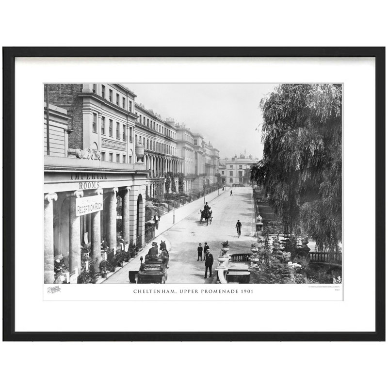 Cheltenham, Upper Promenade 1901 by Francis Frith - Single Picture Frame Print, 60cm H x 80cm W x 2.3cm D