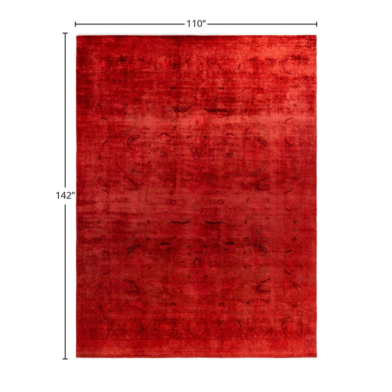 Overyed One-of-a-Kind Rectangle 9'2" X 11'10" Hand Knotted Area Rug