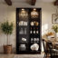 Vitrine avec éclairage H 72 po