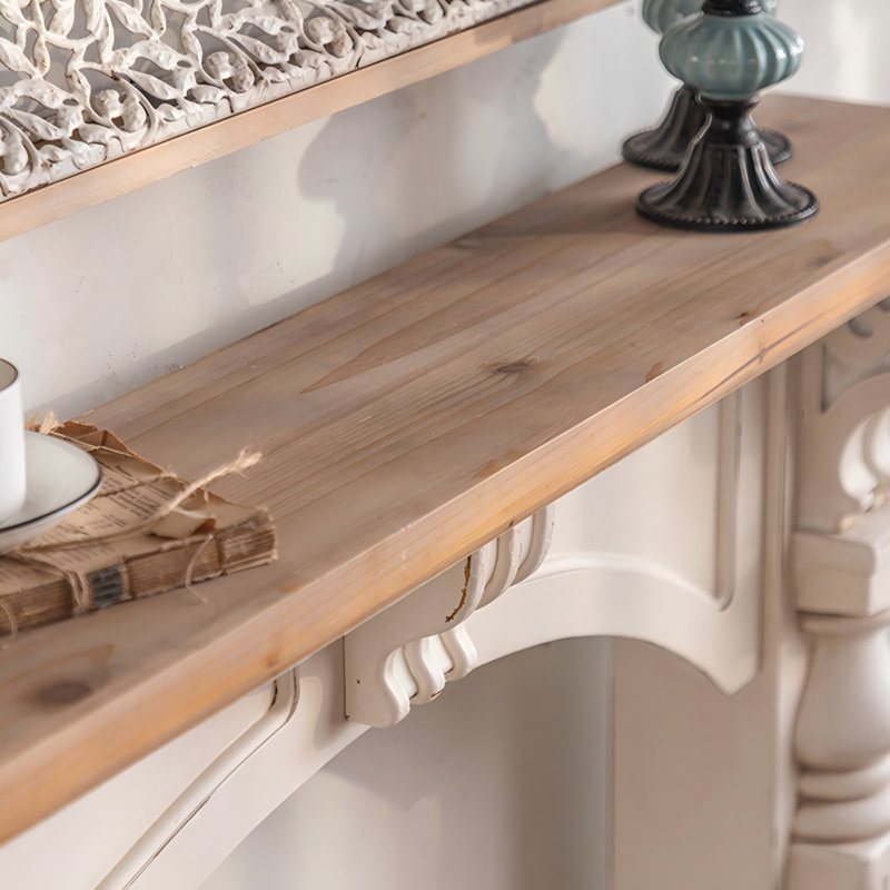 47.24"Cream Arched Mantelpiece