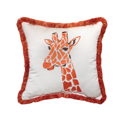 Fringed Sunbrella® Outdoor Throw Pillow