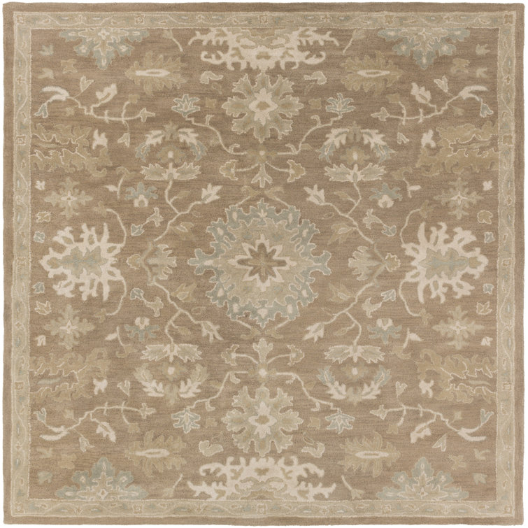 Gurusharan Oriental Hand-Tufted Wool Taupe/Beige/Brown Area Rug