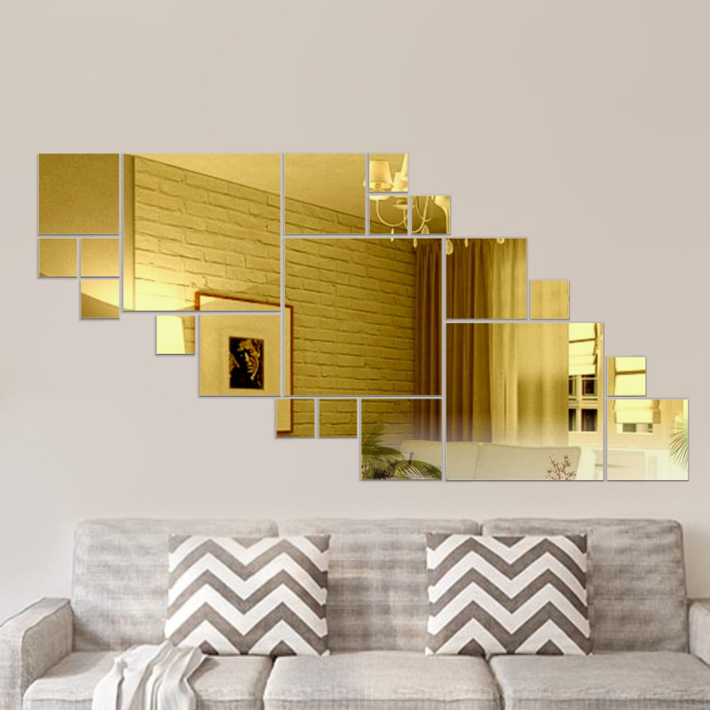 Alesa Wall Mirror, Gold