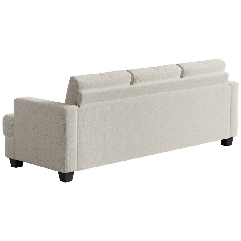 Canapé rembourré Brooklington, Polyester beige