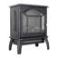 Foyer électrique à quartz infrarouge 18 pouces à flamme 3D - 1 500 W de chaleur, 5 000 / H, portatif, sécuritaire, température de luminosité réglable, télécommande, maintient l'humidité