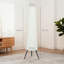 HOMCOM Dimmable Tripod Floor Lamp with Foot Switch 153cm White and Grey