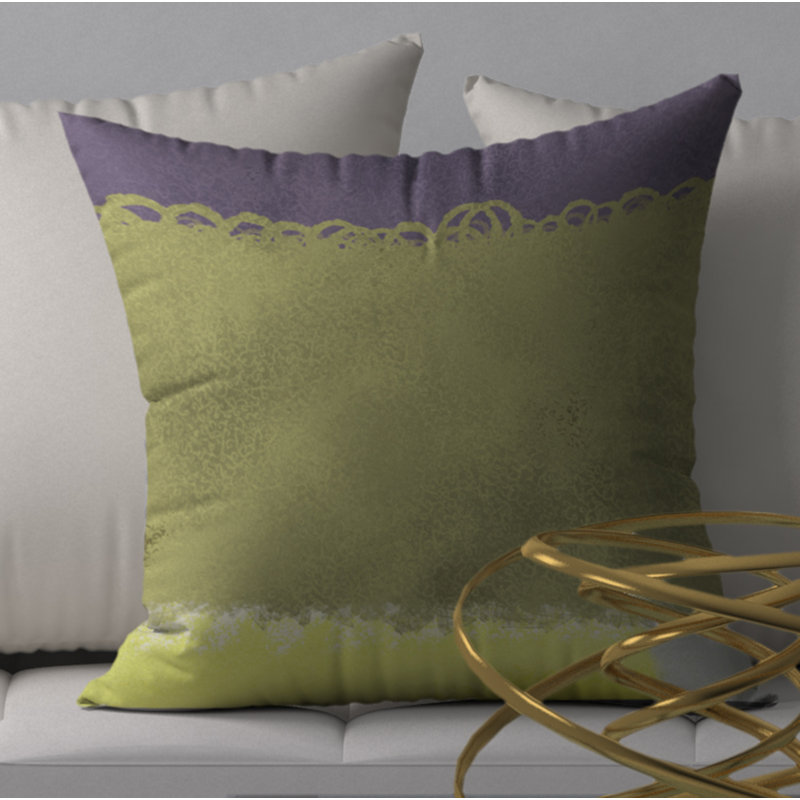 Abstract Reversible Throw Pillow, 18" x 18"