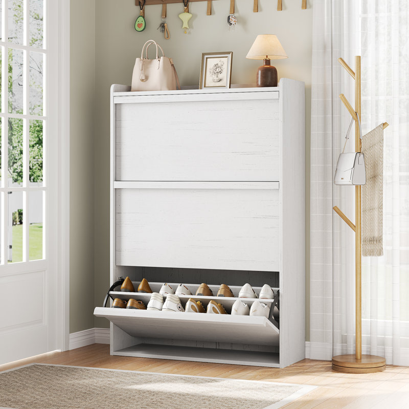 12 Pair Flip Down Shoe Storage