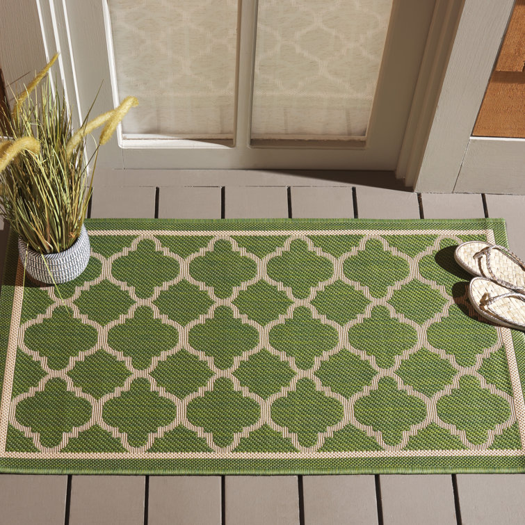 Tapis d'intérieur / extérieur à motif géométrique Herefordshire Performance