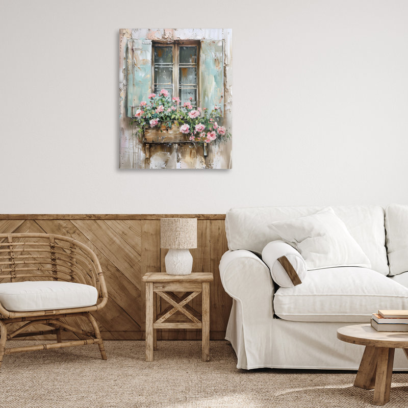 French Country Window Canvas, design by Arlington Prints, 40" H x 30" W