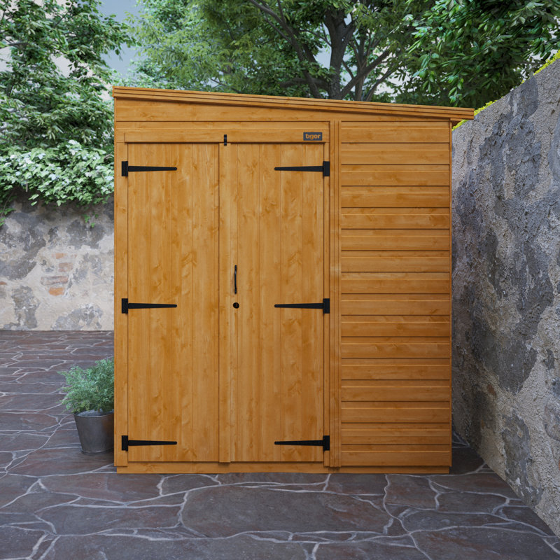 8x6w TigerFlex® Double Door Windowless Pent