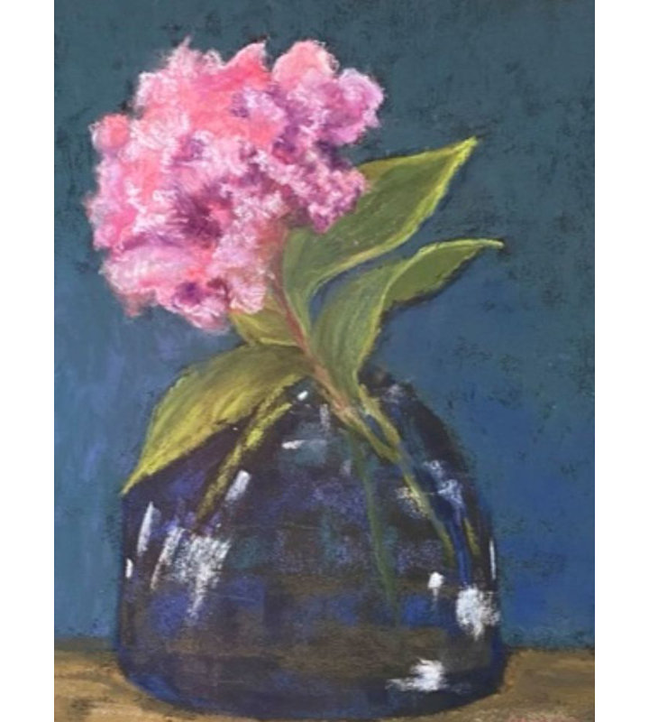 Garden Party Print by Dina Gardner, Black Framed Canvas, 25" H x 19" W x 2" D