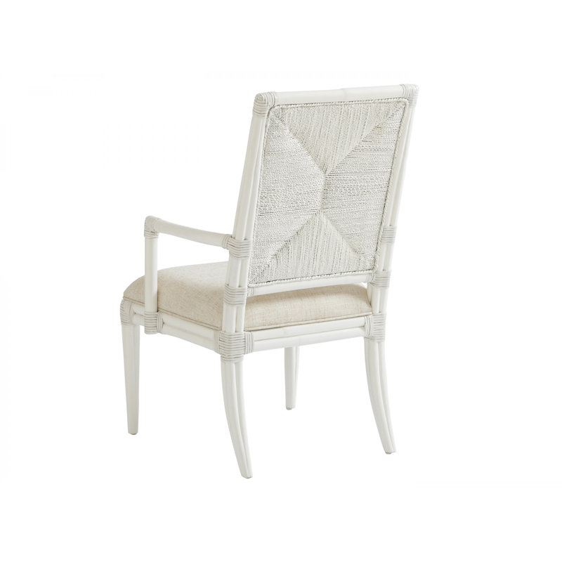 Ocean Breeze Regatta Arm Chair, Sandy White