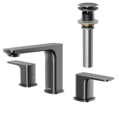 Venda Widespread 2-handle Bathroom Faucet with Drain Assembly