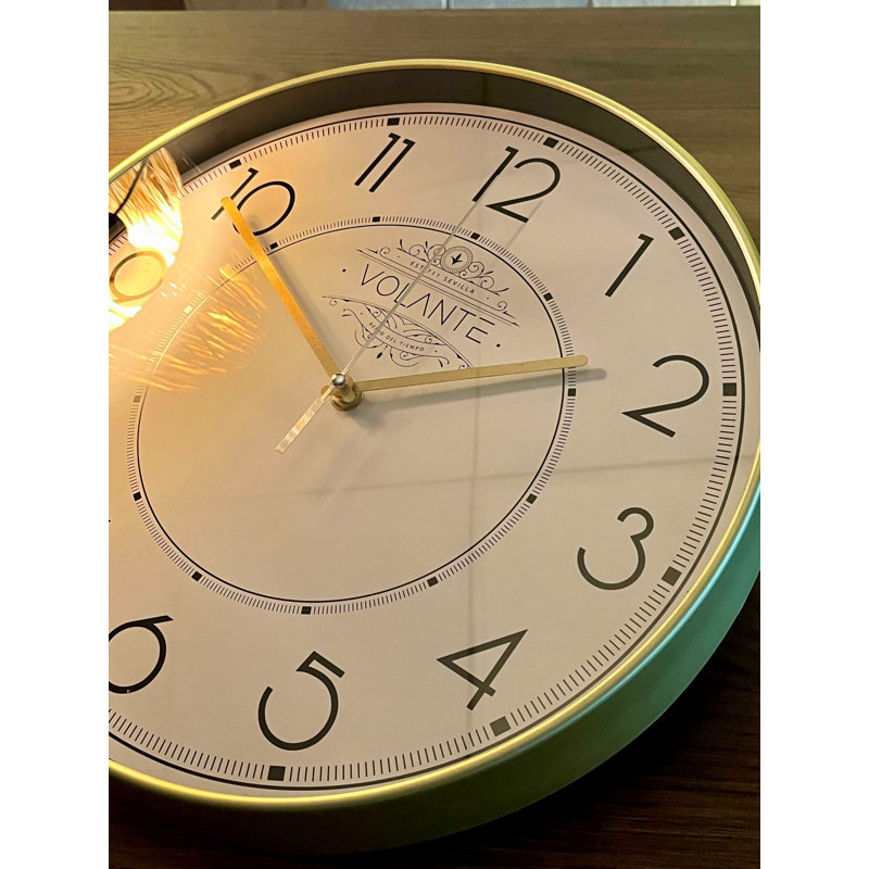 Androulla Wall Clock, Gold