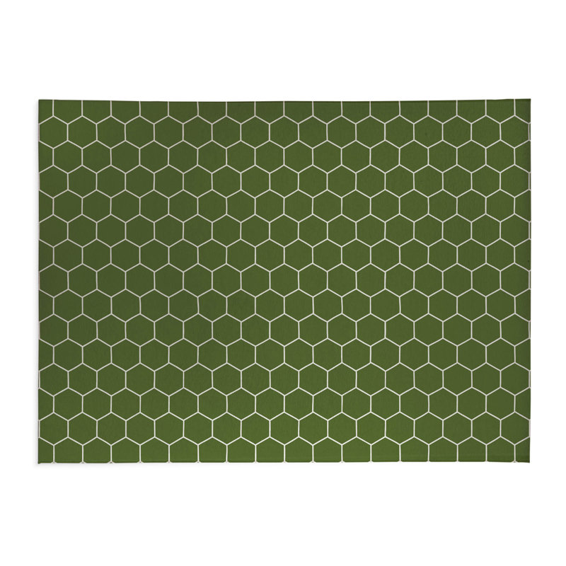 Tapis de cuisine Byrdhill, Vert olive, Rectangulaire 2 pi x 3 pi