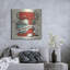 Art mural en métal luxueux «Retro Bakery Blue 2» par Mary Urban-106415006