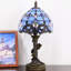 Petite lampe de table en verre coloré Tiffany