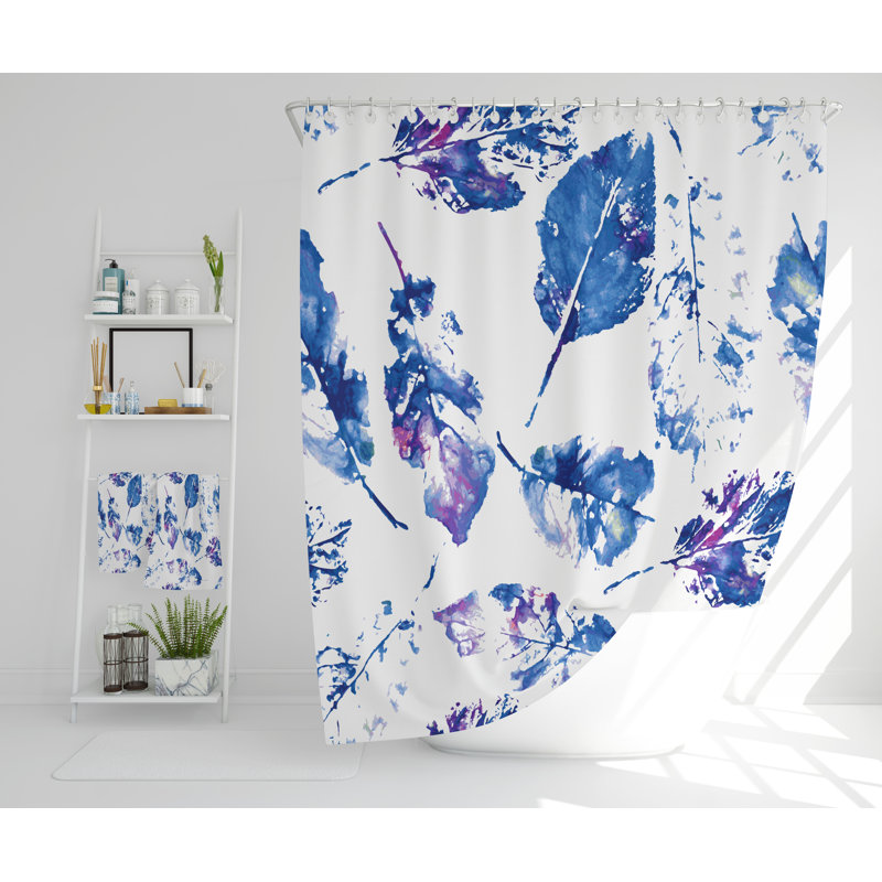 Lily Polyester Shower Curtain, 177cm H x 177cm W