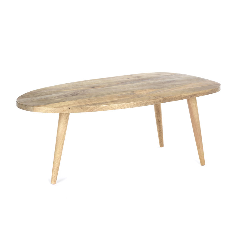 Dehon Solid Wood Three Leg Coffee Table