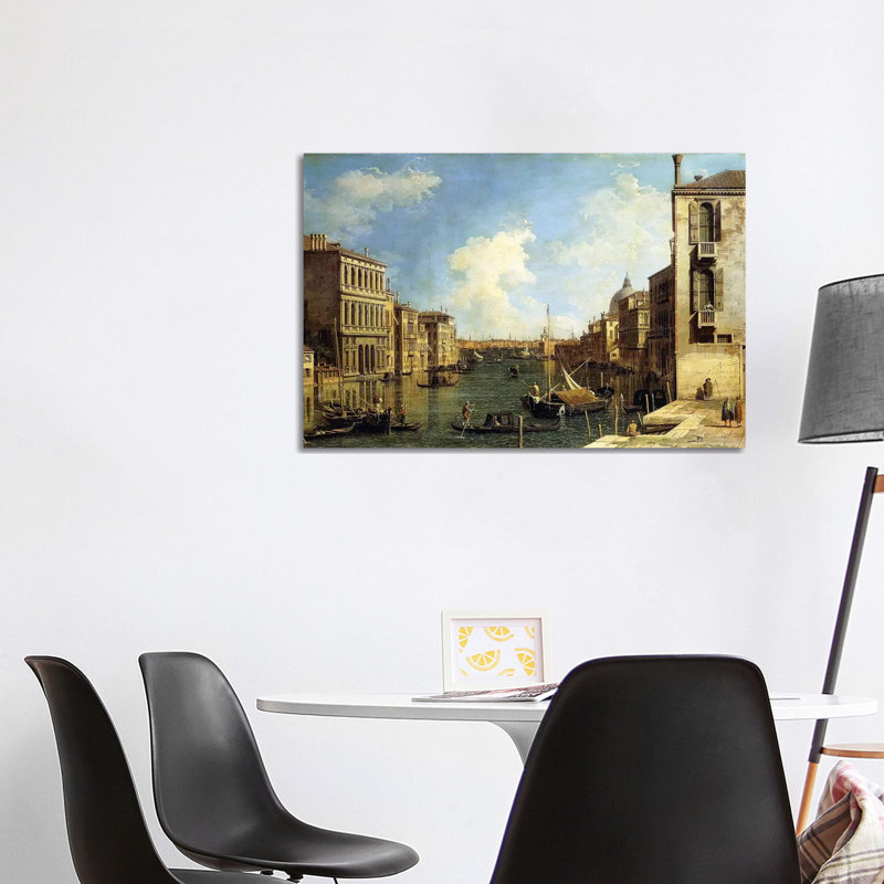 The Grand Canal, Venice, Looking East from the Campo Di San Vio, 1 Piece Wrapped Canvas Painting