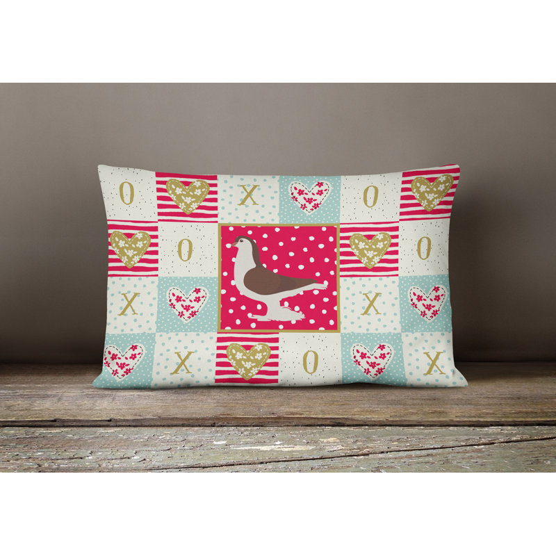  Coussin d'extérieur rectangulaire rembourré Pigeon Love