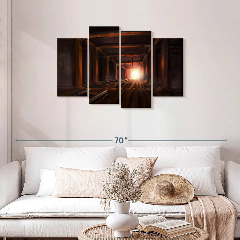 Light At The End Of The Tunnel, 27" H x 43" W