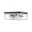 Transitional 2 Light Chrome and Black Square Flsou Mount-1229564112
