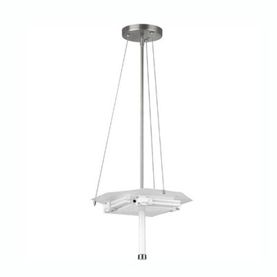 Luminaire suspendu géométrique unique à 3 lumières 