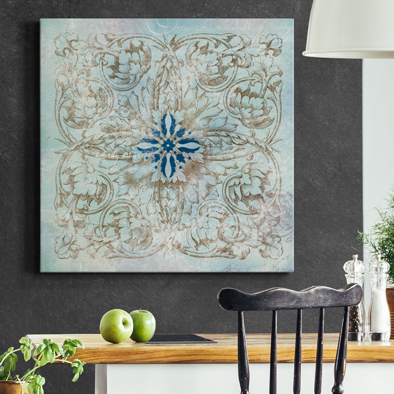 Médaillon I - impression sur toile tendue, H 32 po x l 32 po x P 1 po