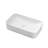 24" L x 13" W Crisp White Vitreous China Rectangular Vessel Bathroom Sink with Pop-Up Drain